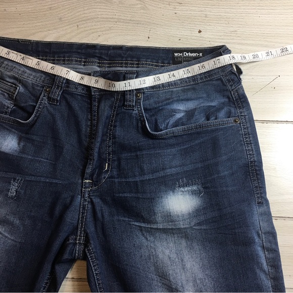 Buffalo David Bitton Driven-X Basic Straight Stretch Denim  Jeans Sz 34×32 - Picture 5 of 10